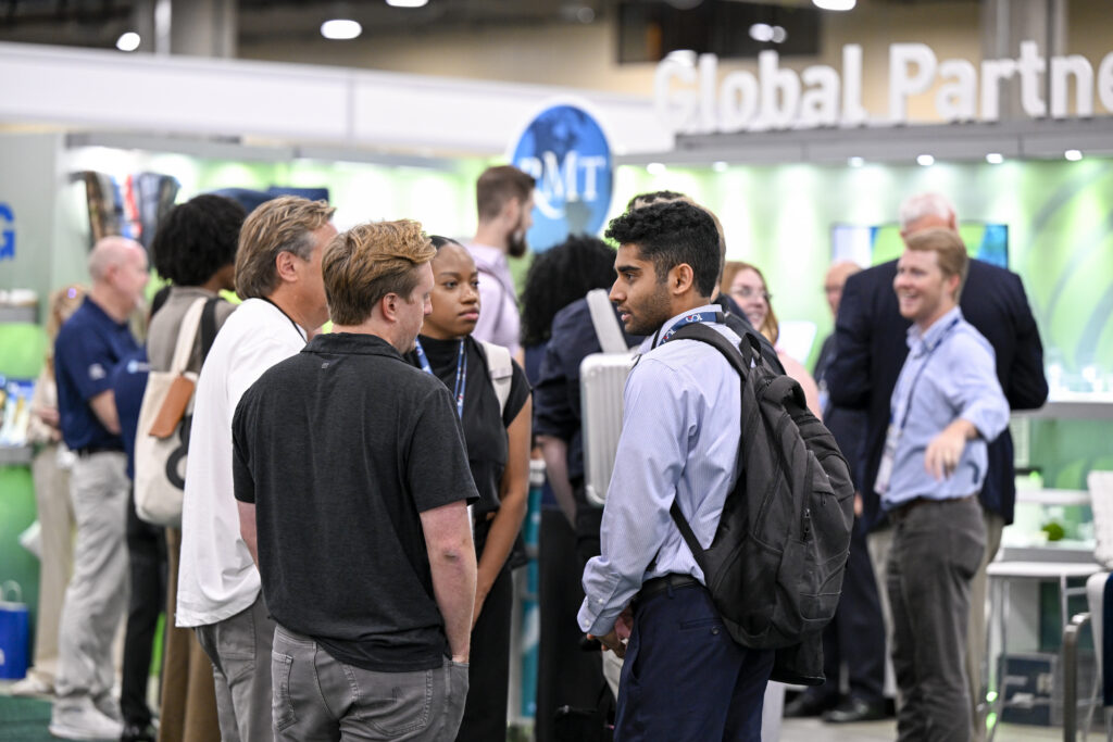 All images show exhibitors showcasing their solutions at the 2026 IFSA Global EXPO in Dallas, Texas. Photos via Caught in the Moment Photography